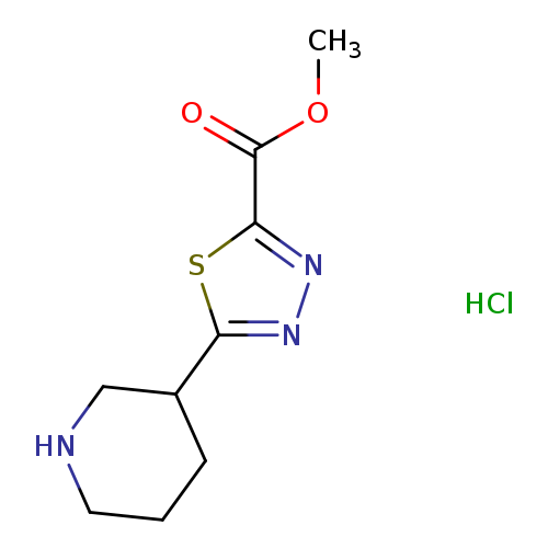 methyl5-(piperidin-3-yl)-1,3,4-thiadiazole-2-carboxylatehydrochloride