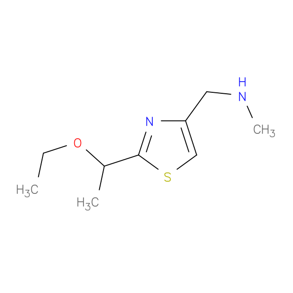 {[2-(1-ethoxyethyl)-1,3-thiazol-4-yl]methyl}(methyl)amine