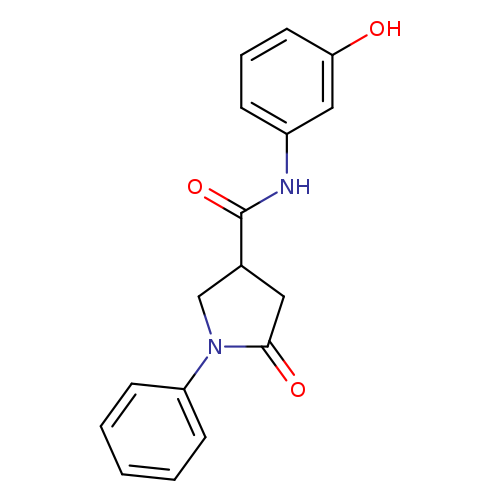 N-(3-Hydroxyphenyl)-5-oxo-1-phenylpyrrolidine-3-carboxamide