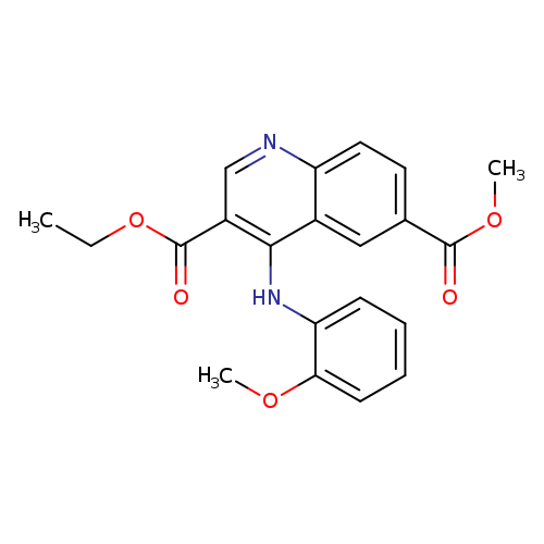 3-ethyl 6-methyl 4-[(2-methoxyphenyl)amino]quinoline-3,6-dicarboxylate