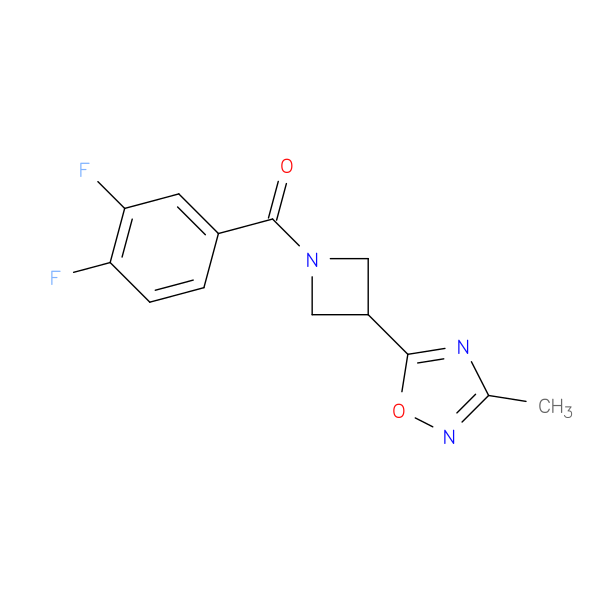 5-[1-(3,4-difluorobenzoyl)azetidin-3-yl]-3-methyl-1,2,4-oxadiazole