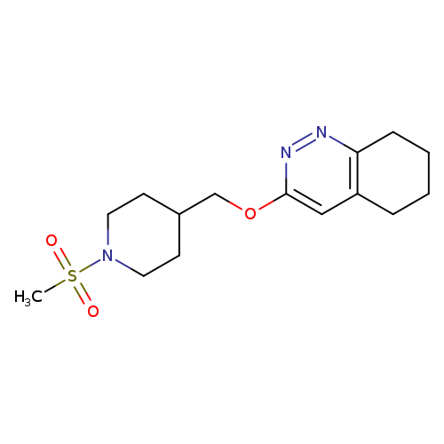 3-[(1-methanesulfonylpiperidin-4-yl)methoxy]-5,6,7,8-tetrahydrocinnoline