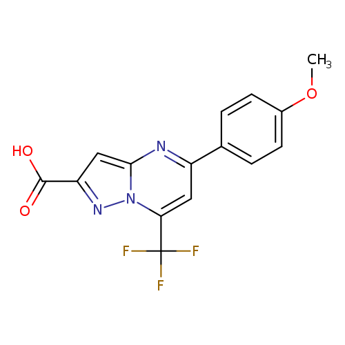 5-(4-Methoxyphenyl)-7-(trifluoromethyl)pyrazolo[1,5-a]pyrimidine-2-carboxylic acid