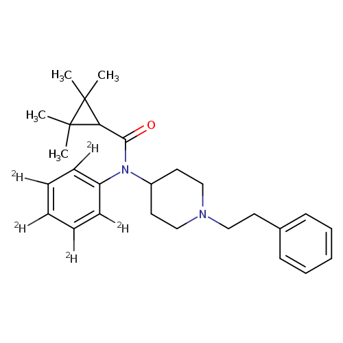2,2,3,3-tetramethyl-N-(1-phenethylpiperidin-4-yl)-N-(phenyl-d5)cyclopropane-1-carboxamide