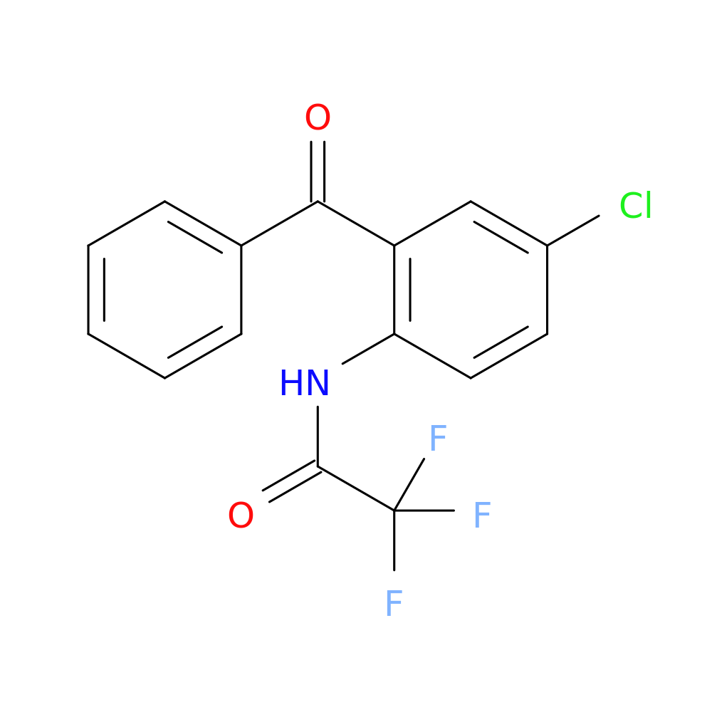 N-(2-benzoyl-4-chlorophenyl)-2,2,2-trifluoroacetamide