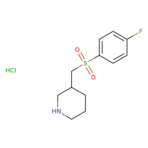 3-(4-Fluoro-benzenesulfonylmethyl)-piperidine hydrochloride