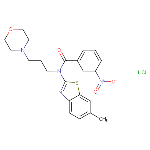 N-(6-methyl-1,3-benzothiazol-2-yl)-N-[3-(morpholin-4-yl)propyl]-3-nitrobenzamide hydrochloride
