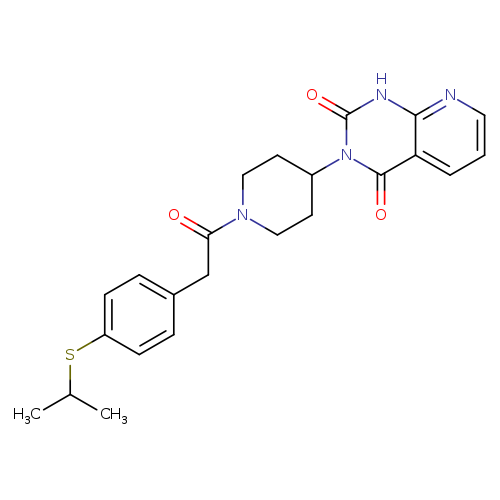 3-(1-{2-[4-(propan-2-ylsulfanyl)phenyl]acetyl}piperidin-4-yl)-1H,2H,3H,4H-pyrido[2,3-d]pyrimidine-2,4-dione