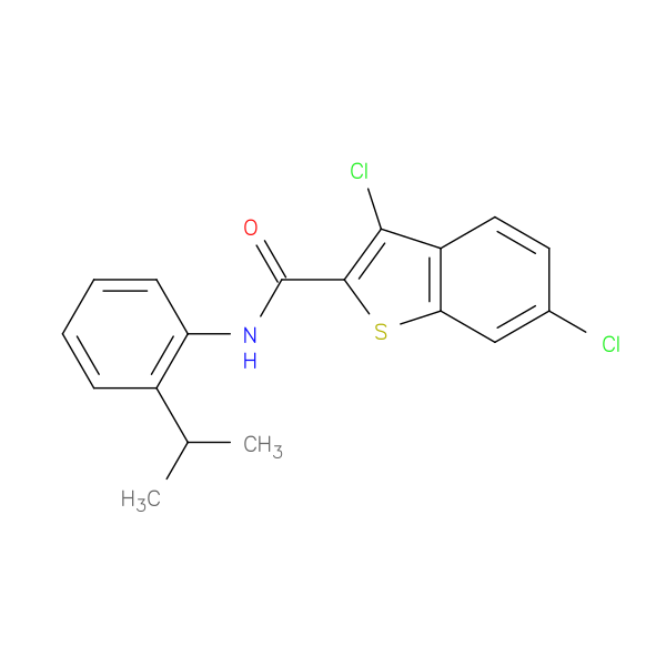 3,6-dichloro-N-(2-isopropylphenyl)-1-benzothiophene-2-carboxamide