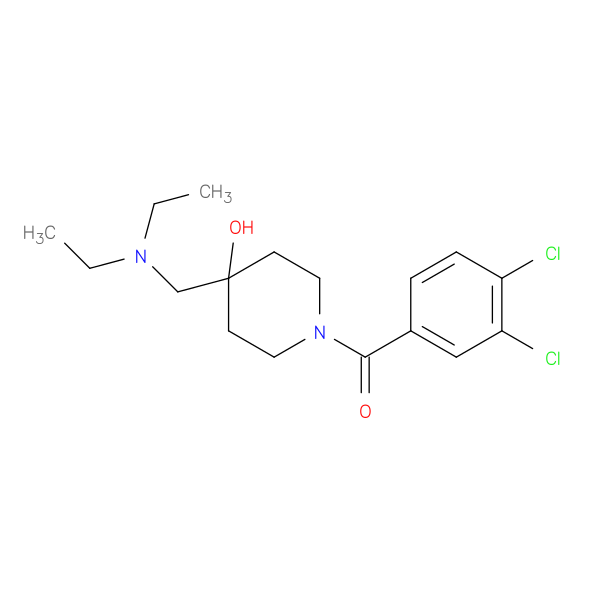 1-(3,4-dichlorobenzoyl)-4-[(diethylamino)methyl]piperidin-4-ol