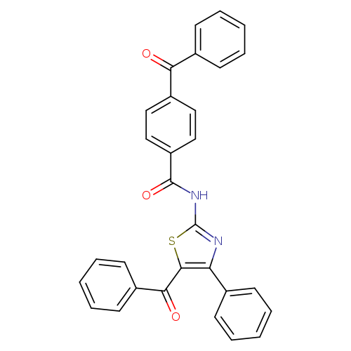 4-benzoyl-N-(5-benzoyl-4-phenyl-1,3-thiazol-2-yl)benzamide