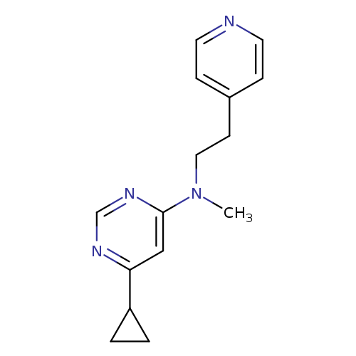 6-cyclopropyl-N-methyl-N-[2-(pyridin-4-yl)ethyl]pyrimidin-4-amine