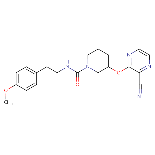 3-[(3-cyanopyrazin-2-yl)oxy]-N-[2-(4-methoxyphenyl)ethyl]piperidine-1-carboxamide