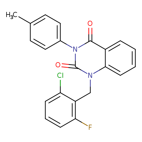 1-[(2-chloro-6-fluorophenyl)methyl]-3-(4-methylphenyl)-1,2,3,4-tetrahydroquinazoline-2,4-dione