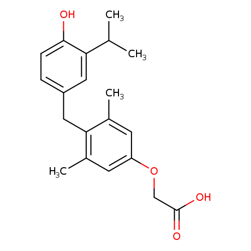 Acetic acid, 2-[4-[[4-hydroxy-3-(1-methylethyl)phenyl]methyl]-3,5-dimethylphenoxy]-