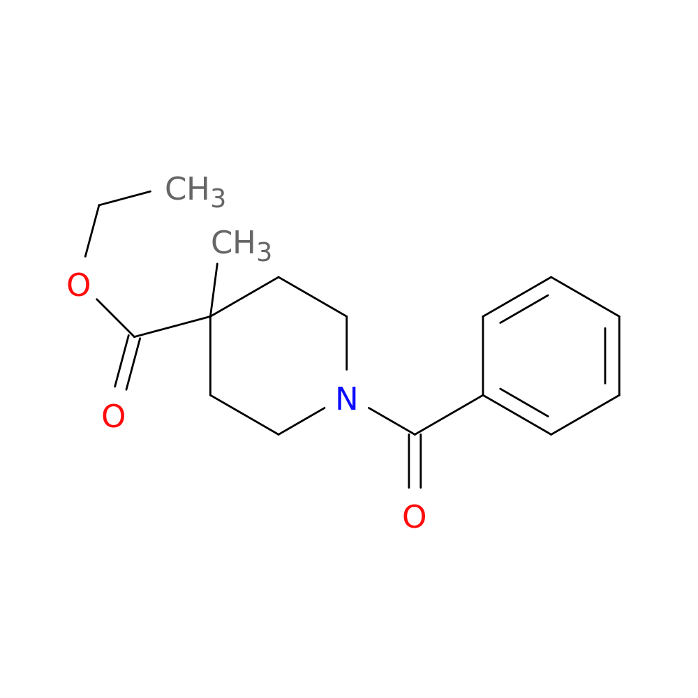 ethyl 1-benzoyl-4-methylpiperidine-4-carboxylate