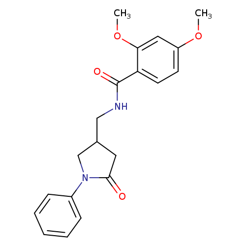 2,4-dimethoxy-N-[(5-oxo-1-phenylpyrrolidin-3-yl)methyl]benzamide