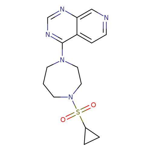1-(cyclopropanesulfonyl)-4-{pyrido[3,4-d]pyrimidin-4-yl}-1,4-diazepane