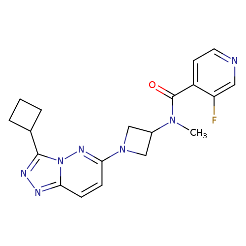 N-(1-{3-cyclobutyl-[1,2,4]triazolo[4,3-b]pyridazin-6-yl}azetidin-3-yl)-3-fluoro-N-methylpyridine-4-carboxamide