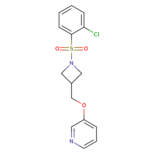 3-{[1-(2-chlorobenzenesulfonyl)azetidin-3-yl]methoxy}pyridine