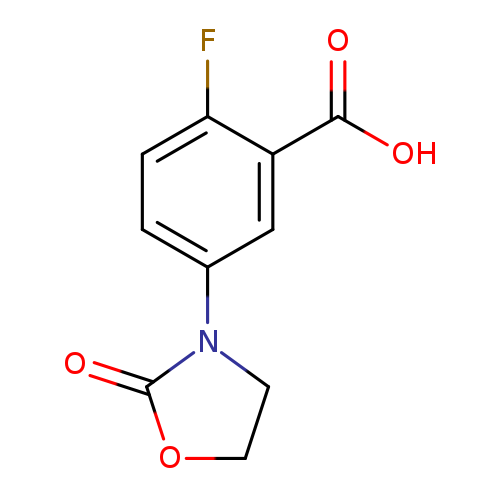2-fluoro-5-(2-oxo-1,3-oxazolidin-3-yl)benzoic acid
