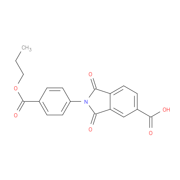 1,3-Dioxo-2-[4-(propoxycarbonyl)phenyl]isoindoline-5-carboxylic acid