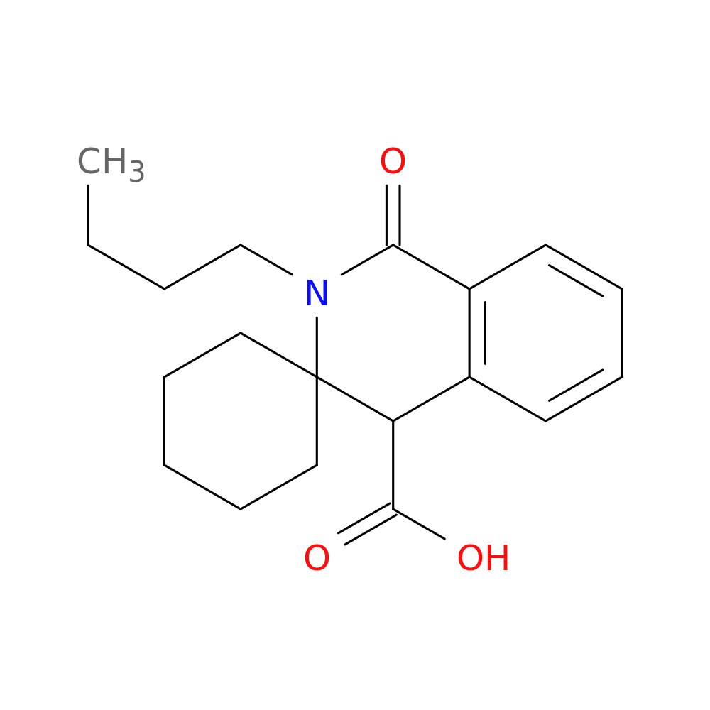2'-Butyl-1'-oxo-1',4'-dihydro-2'h-spiro[cyclohexane-1,3'-isoquinoline]-4'-carboxylic acid