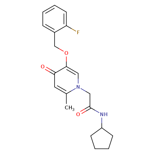 N-cyclopentyl-2-{5-[(2-fluorophenyl)methoxy]-2-methyl-4-oxo-1,4-dihydropyridin-1-yl}acetamide