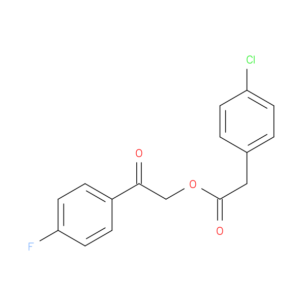 2-(4-fluorophenyl)-2-oxoethyl (4-chlorophenyl)acetate