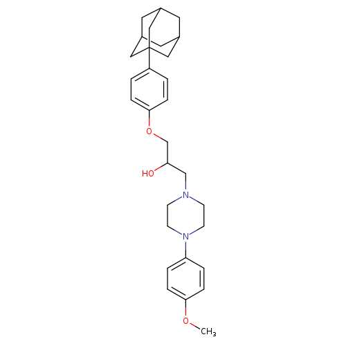 1-[4-(adamantan-1-yl)phenoxy]-3-[4-(4-methoxyphenyl)piperazin-1-yl]propan-2-ol