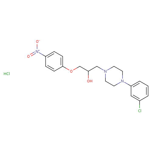 1-[4-(3-chlorophenyl)piperazin-1-yl]-3-(4-nitrophenoxy)propan-2-ol hydrochloride