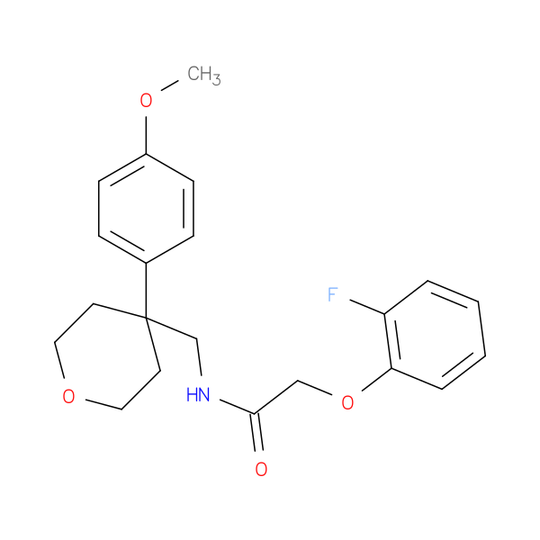 2-(2-fluorophenoxy)-N-{[4-(4-methoxyphenyl)oxan-4-yl]methyl}acetamide