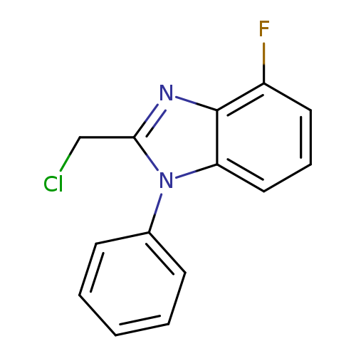 2-(chloromethyl)-4-fluoro-1-phenyl-1H-1,3-benzodiazole
