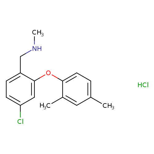 {[4-chloro-2-(2,4-dimethylphenoxy)phenyl]methyl}(methyl)amine hydrochloride