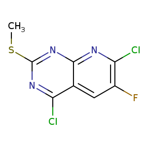 4,7-Dichloro-6-fluoro-2-(methylthio)pyrido[2,3-d]pyrimidine