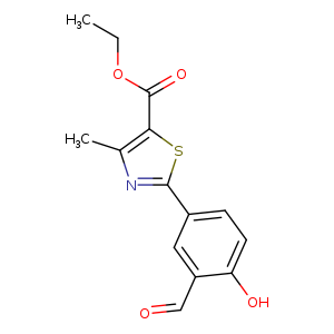 5-Thiazolecarboxylic acid, 2-(3-formyl-4-hydroxyphenyl)-4-methyl-, ethyl ester