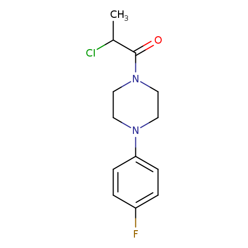 2-chloro-1-[4-(4-fluorophenyl)piperazin-1-yl]propan-1-one