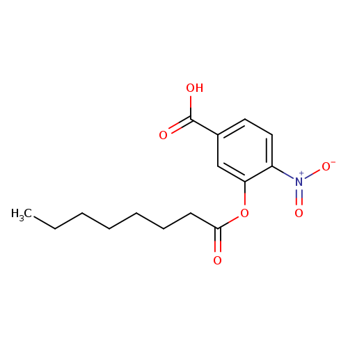 4-Nitro-3-(octanoyloxy)benzoic acid