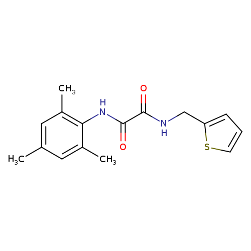 N-[(thiophen-2-yl)methyl]-N'-(2,4,6-trimethylphenyl)ethanediamide