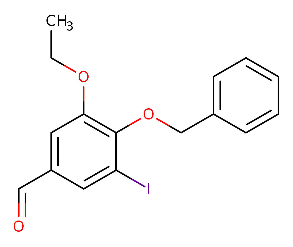 4-(benzyloxy)-3-ethoxy-5-iodobenzaldehyde