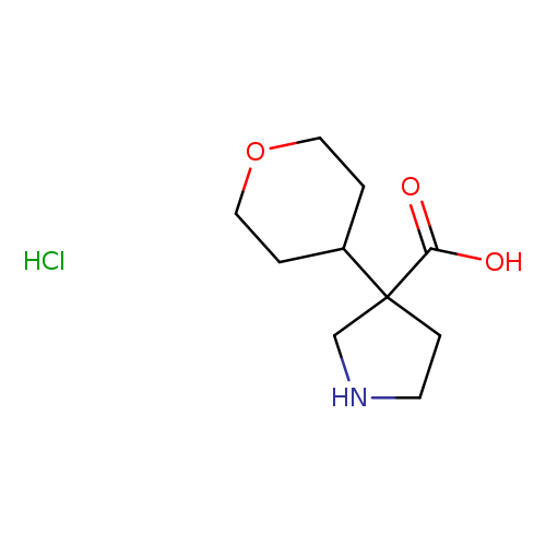 3-(oxan-4-yl)pyrrolidine-3-carboxylic acid hydrochloride