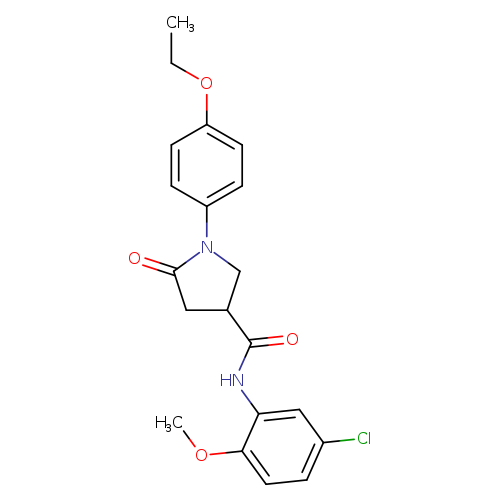 N-(5-chloro-2-methoxyphenyl)-1-(4-ethoxyphenyl)-5-oxo-3-pyrrolidinecarboxamide