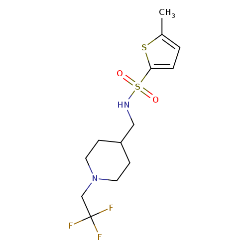 5-methyl-N-{[1-(2,2,2-trifluoroethyl)piperidin-4-yl]methyl}thiophene-2-sulfonamide