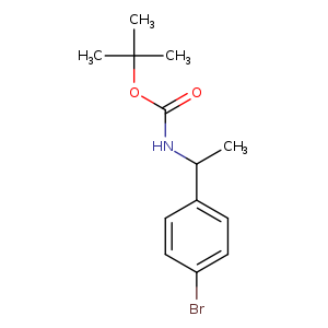 Carbamic acid, [1-(4-bromophenyl)ethyl]-, 1,1-dimethylethyl ester