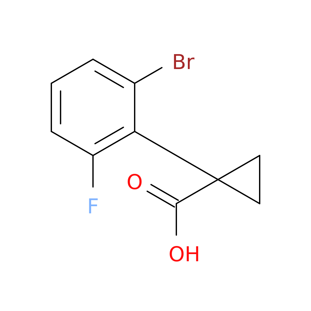 1-(2-bromo-6-fluorophenyl)cyclopropane-1-carboxylic acid