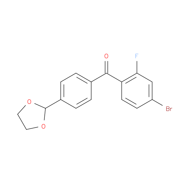 4-Bromo-4'-(1,3-dioxolan-2-yl)-2-fluorobenzophenone