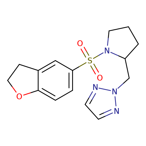 2-{[1-(2,3-dihydro-1-benzofuran-5-sulfonyl)pyrrolidin-2-yl]methyl}-2H-1,2,3-triazole
