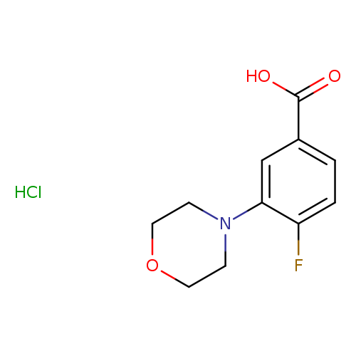 4-fluoro-3-(morpholin-4-yl)benzoic acid hydrochloride