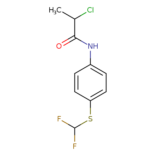 2-chloro-N-{4-[(difluoromethyl)sulfanyl]phenyl}propanamide