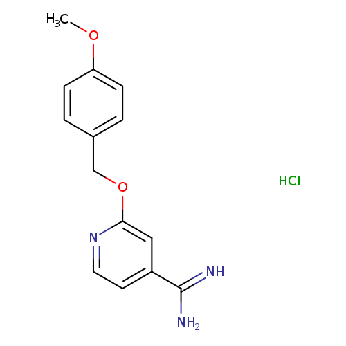 2-[(4-Methoxyphenyl)methoxy]pyridine-4-carboximidamide hydrochloride